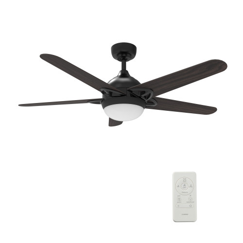 Solasta 52" Black Outdoor Smart Ceiling Fan, Light Kit (VS525W-L12-B5-1)