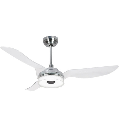 Fletcher 52" Silver Outdoor Smart Ceiling Fan, LED Light Kit (VS523F-L12-S8-1)