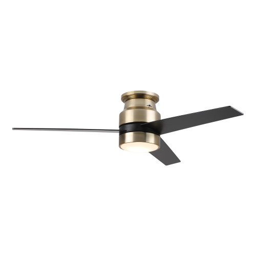 Raiden52" Gold Indoor Smart Ceiling Fan, LED Light Kit (VWGS-523B-L11-G2-1)