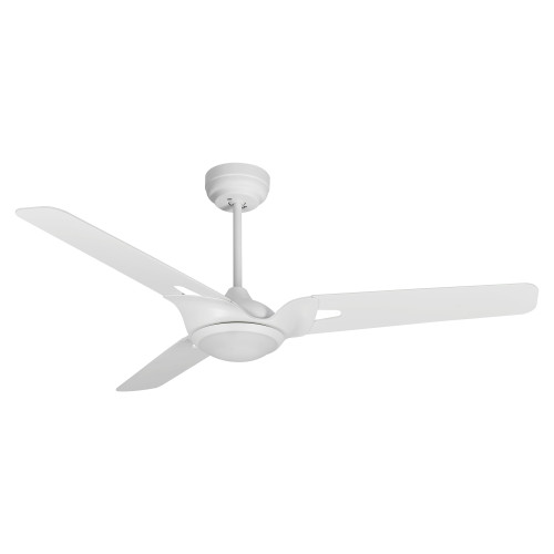 Hoffen 52" White Outdoor Smart Ceiling Fan, LED Light Kit (VS523A-L12-W1-1)