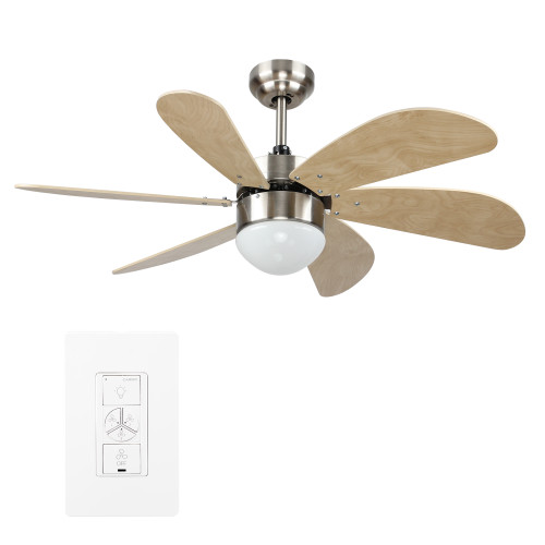 Metanoia 38" Silver Indoor Smart Ceiling Fan, Light Kit (VWGS-386E-L11-SE-1)