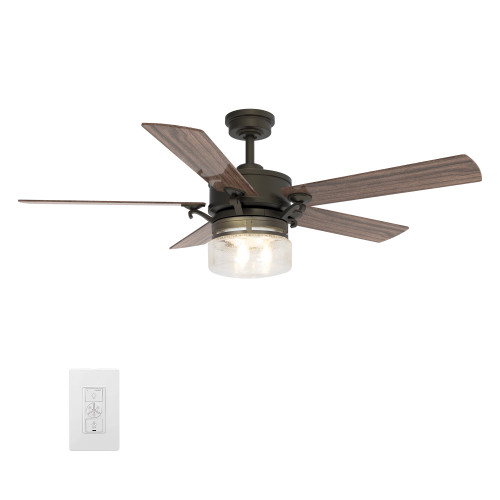 Alexia 52" Bronze Outdoor Smart Ceiling Fan, Light Kit (VWGS-525H-L11-AF-1)