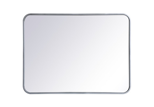 Evermore Soft Corner Silver Rectangular Mirror (MR802432S)