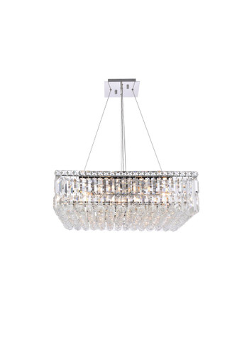 Maxime 12 Light Chrome Chandelier With Clear Crystal (V2032D24C/RC)