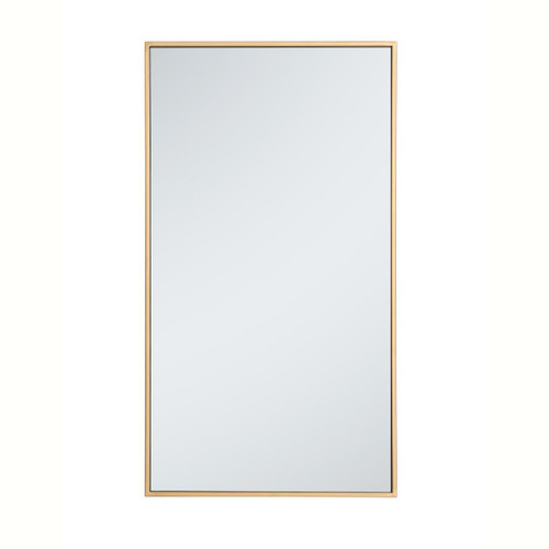 Monet Brass Rectangular Mirror (MR42036BR)