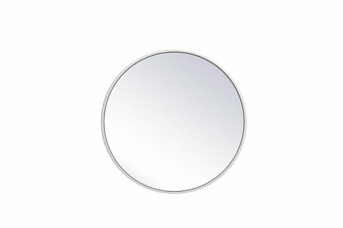 Monet White Round Mirror (MR4821WH)