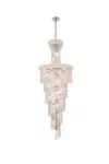 Spiral 22 Light Chrome Chandelier Clear Royal Cut Crystal (V1800SR22C/RC)