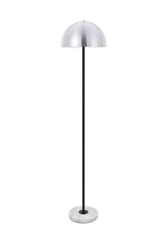 Forte 1 Light Brushed Nickel Floor Lamp (LD4027F14BN)