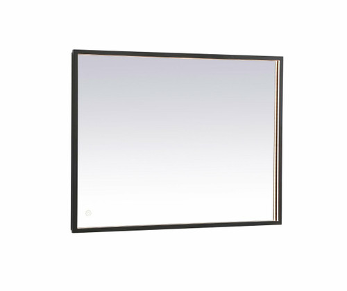 Pier LED Black Rectangular Mirror (MRE62440BK)