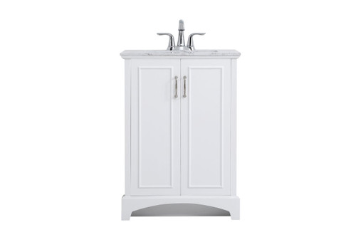 Hampson 24" Single White Bathroom Vanity (VF90624WH)