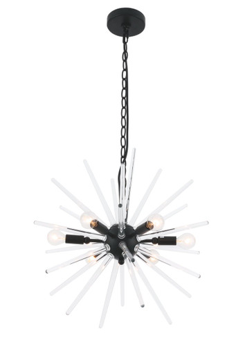 Horizon 6 Light Black Pendant (LD7507BK)