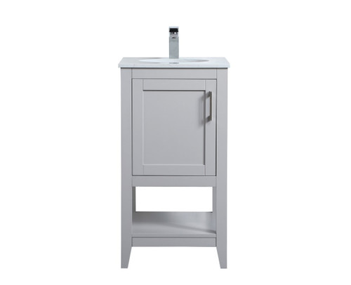 aubrey 18" Single Grey Bathroom Vanity (VF16018GR)