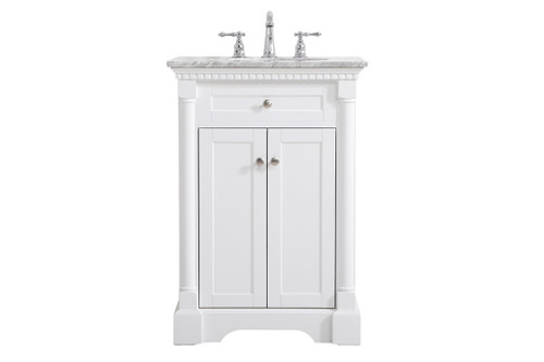 Clarence 24" Single White Bathroom Vanity (VF53024WH)