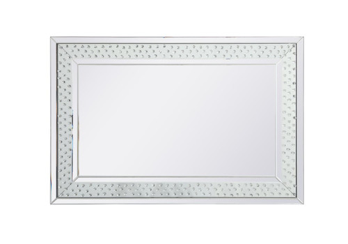 Sparkle Clear Rectangular Mirror With Crystal (MR913248)