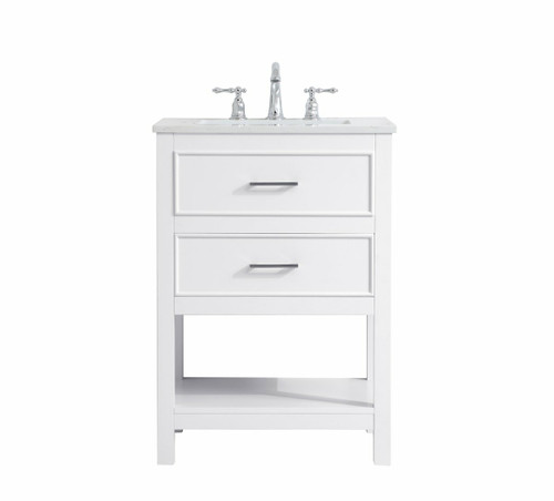 Sinclaire 24" Single White Bathroom Vanity (VF19024WH)