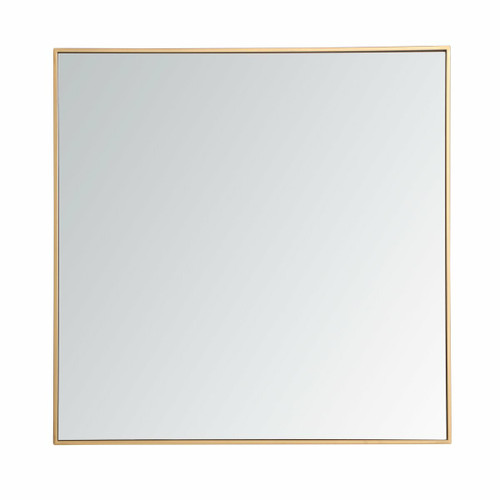 Monet Brass Square Mirror (MR43636BR)