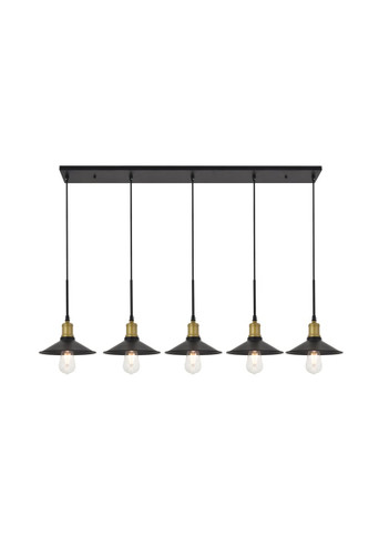 Etude 5 Light Brass And Black Pendant (LD4033D49BRB)