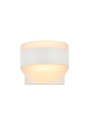 Raine Integrated LED Outdoor White Wall Sconce (LDOD4017WH)