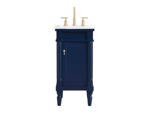 Lexington 18.5" Single Blue Bathroom Vanity (VF13018BL)