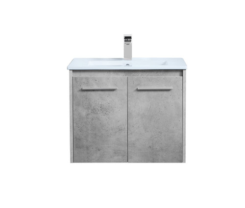 Rasina 24" Single Concrete Grey Bathroom Floating Vanity (VF44024CG)