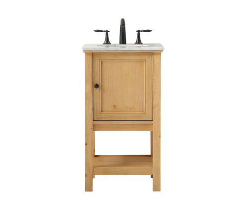 Metropolis 19" Single Natural Wood Bathroom Vanity (VF27019NW)