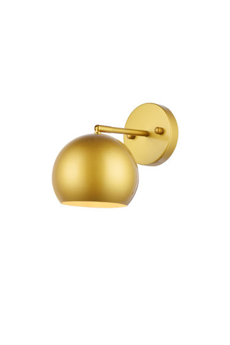 Othello 1 Light Brass Bath Sconce (LD2355BR)