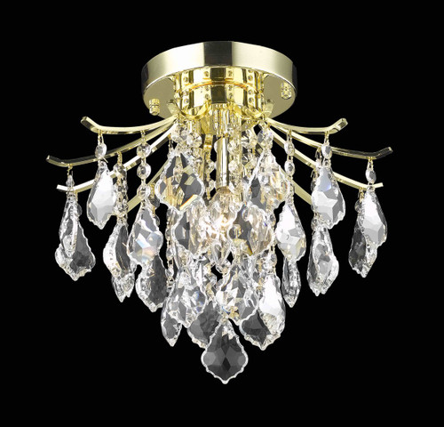 Amelia 3 Light Gold Flush Mount (LD8100F12G)