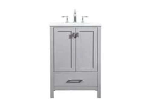 Irene 24" Single Grey Bathroom Vanity (VF18824GR)