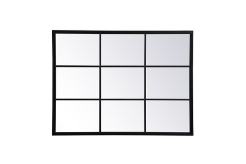 Motif Black Windowpane Mirror (MR623648BK)