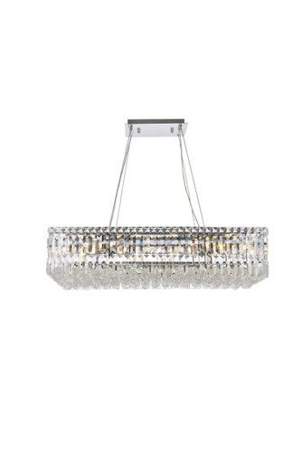 Maxime 16 Light Chrome Chandelier With Clear Crystal (V2034D32C/RC)
