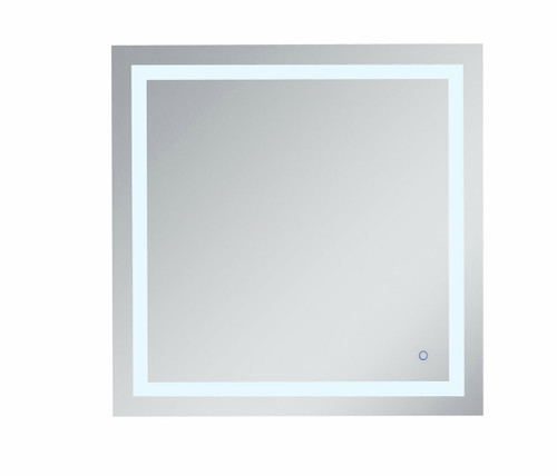 Helios LED Silver Square Mirror With Touch Sensor (MRE13636)