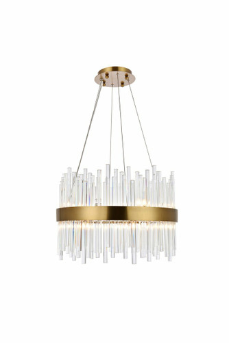 Dallas 14 Light Gold Chandelier With Clear Crystal (3000D20G)