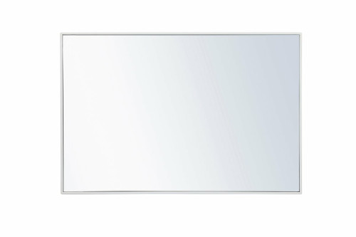 Monet White Rectangular Mirror (MR4077WH)