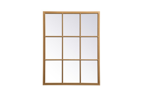 Motif Brass Windowpane Mirror (MR622836BR)