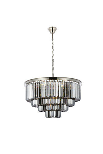 Sydney 17 Light Polished Nickel Chandelier With Crystal (1231D32PN-SS/RC)