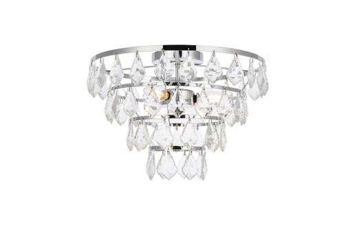 Ella 14 Inch Flush Mount In Chrome (1101F14C)