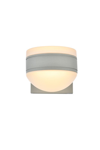 Raine Integrated LED Outdoor Silver Wall Sconce (LDOD4017S)