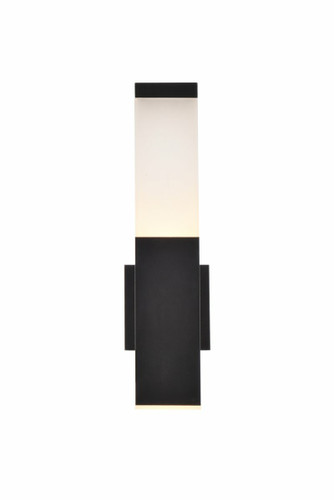 Raine Integrated LED Outdoor Black Wall Sconce (LDOD4021BK)