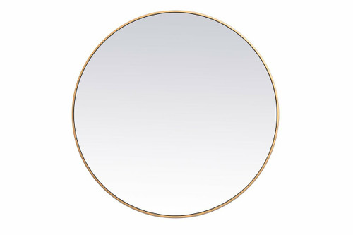 Monet Brass Round Mirror (MR4839BR)