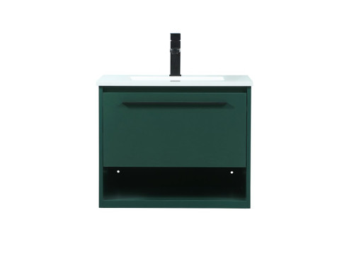 Roman 24" Single Green Bathroom Vanity (VF43524MGN)