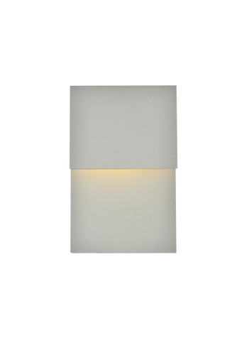 Raine Integrated LED Outdoor Silver Wall Sconce (LDOD4029S)