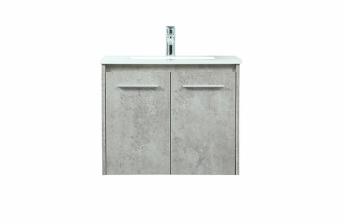 Penn 24" Single Concrete Grey Bathroom Vanity (VF44524MCG)