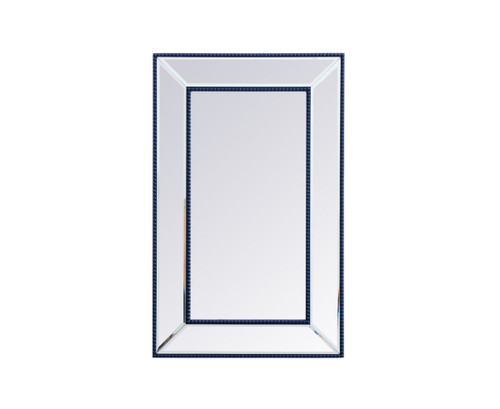 Iris Beaded Blue Rectangular Mirror (MR32032BL)