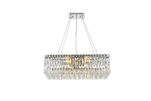 Maxime 6 Light Chrome Chandelier Clear Royal Cut Crystal (V2034D24C/RC)