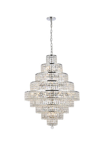 Maxime 20 Light Chrome Chandelier With Clear Crystal (2039D30C/RC)