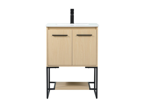 24 Inch Single Bathroom Vanity In Maple (VF42524MMP)