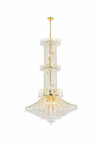 Toureg 20 Light Gold Chandelier Clear Royal Cut Crystal (V8008G44G/RC)