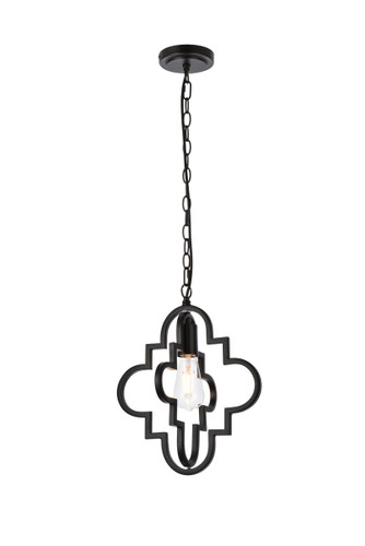 Sandara 1 Light Black Pendant (LD7062D12BK)