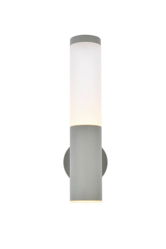 Raine Integrated LED Outdoor Silver Wall Sconce (LDOD4020S)