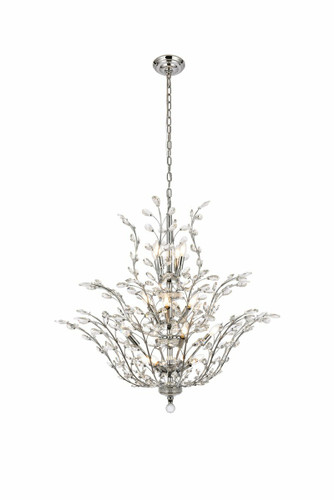 Orchid 18 Light Chrome Chandelier With Clear Crystal (V2011G41C/RC)